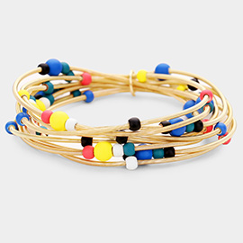 Colorful Ball Multi Stretch Bracelet