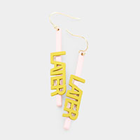 Later Drop Bar Earrings 