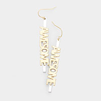 Awesome Drop Bar Earrings 