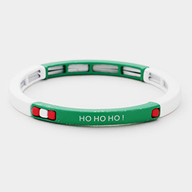 HO HO HO Message Stretch Bracelet