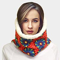 
Colorful Pattern Soft Sherpa Infinity Scarf
