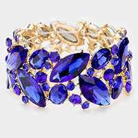 Marquise Crystal Stretch Evening Bracelet