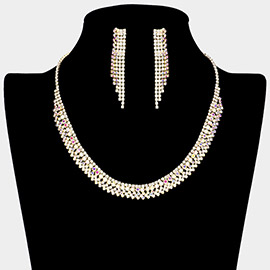 Crystal Rhinestone Collar Necklace