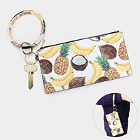 Tropical Fruits Pattern Pouch Bag / Keychain / Bracelet