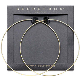 Secret Box _ Gold Dipped Oversized Hoop Earrings