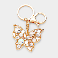 Crystal Rhinestone Butterfly Key Chain