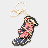 Sequin Threaded Parrot Keychain