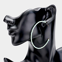 Beaded Hoop Earrings  