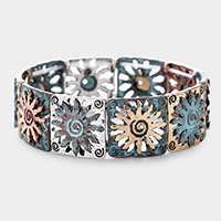 Sun Metal Stretch Bracelet