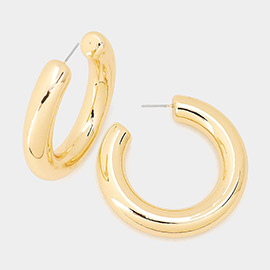 Thick Hoop Earrings