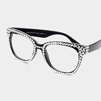 Stone Embellished UV Protection Optical Glasses