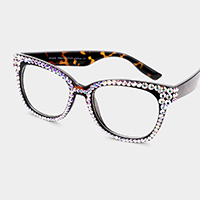 Stone Embellished UV Protection Optical Glasses