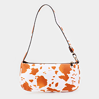 Cow Pattern Faux Leather Shoulder Bag