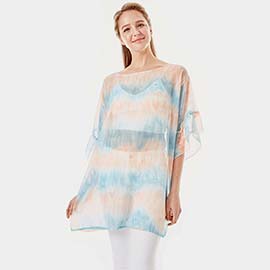 Tie Dye Cover Up Poncho