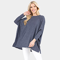 Oversized Dolman Sleeve Tunic Top