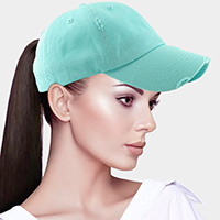 Vintage Ponytail Baseball Cap