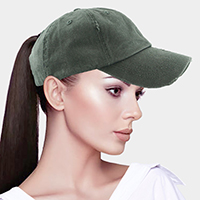 Vintage Ponytail Baseball Cap