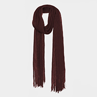 Fringe Oblong Scarf