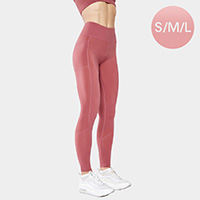 Solid Color High Rise Stash Pocket Tights