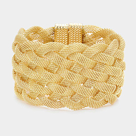 Braided Metal Mesh Magnetic Bracelet