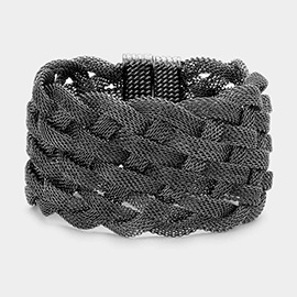 Braided Metal Mesh Magnetic Bracelet