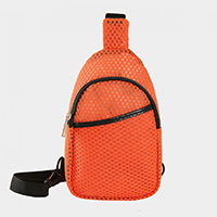 Solid Mesh Sling Bag