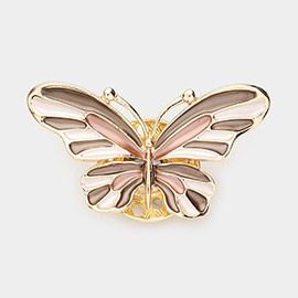 Colored Metal Butterfly Magnetic Brooch