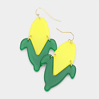 Lucite Corn Dangle Earrings