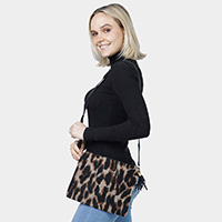 Leopard Patterned Crossbody / Clutch Bag