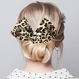 Leopard Patterned Deft Bun Maker Hairband