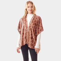 Velvet Burnout Shawl Poncho