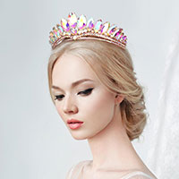 Marquise Stone Cluster Princess Tiara