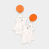 Resin Ghost Dangle Earrings