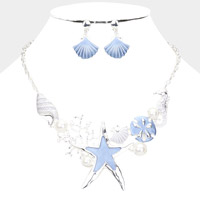 Pearl Embellished Sea Life Statement Necklace