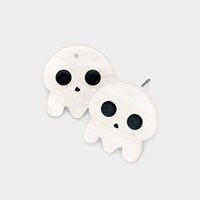 Resin Skull Stud Earrings