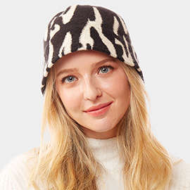 Animal Patterned Soft Fabric Bucket Hat