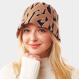 Animal Patterned Soft Fabric Bucket Hat