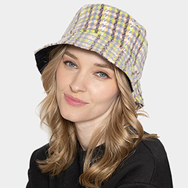 Plaid Check Patterned Bucket Hat