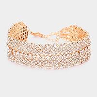 Rhinestone Evening Bracelet