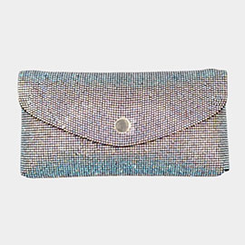 Rhinestone Pave Wallet on Chain Clutch / Fanny Pack / Belt / Crossbody Bag