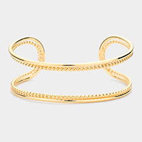 Open Metal Cuff Bracelet