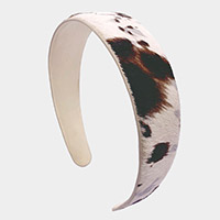 Genuine Leather Animal Patterned Headband