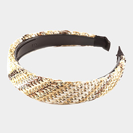 Woven Straw Headband