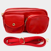 Solid Rectangle Crossbody Bag