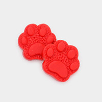 Paw Polymer Clay Stud Earrings