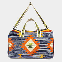 Boho Patterned Tote / Crossbody Bag