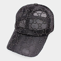 Luxury Patterned Mesh Baseball Cap