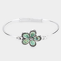 Flower Metal Hook Bracelet