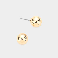 Metal Ball Stud Earrings