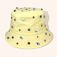 Stone Embellished Bucket Hat